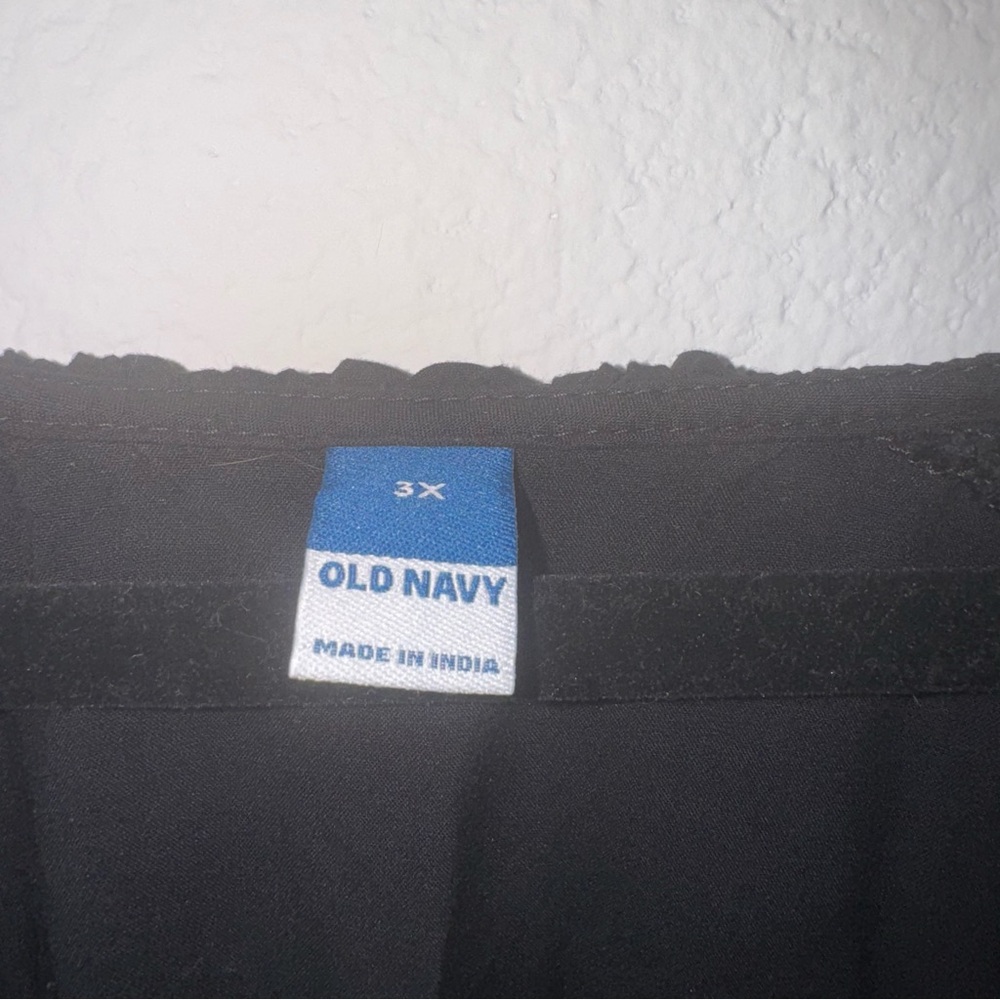 Old Navy Black Ruffle Sleeve Midi Dress 3X - Picture 3 of 6